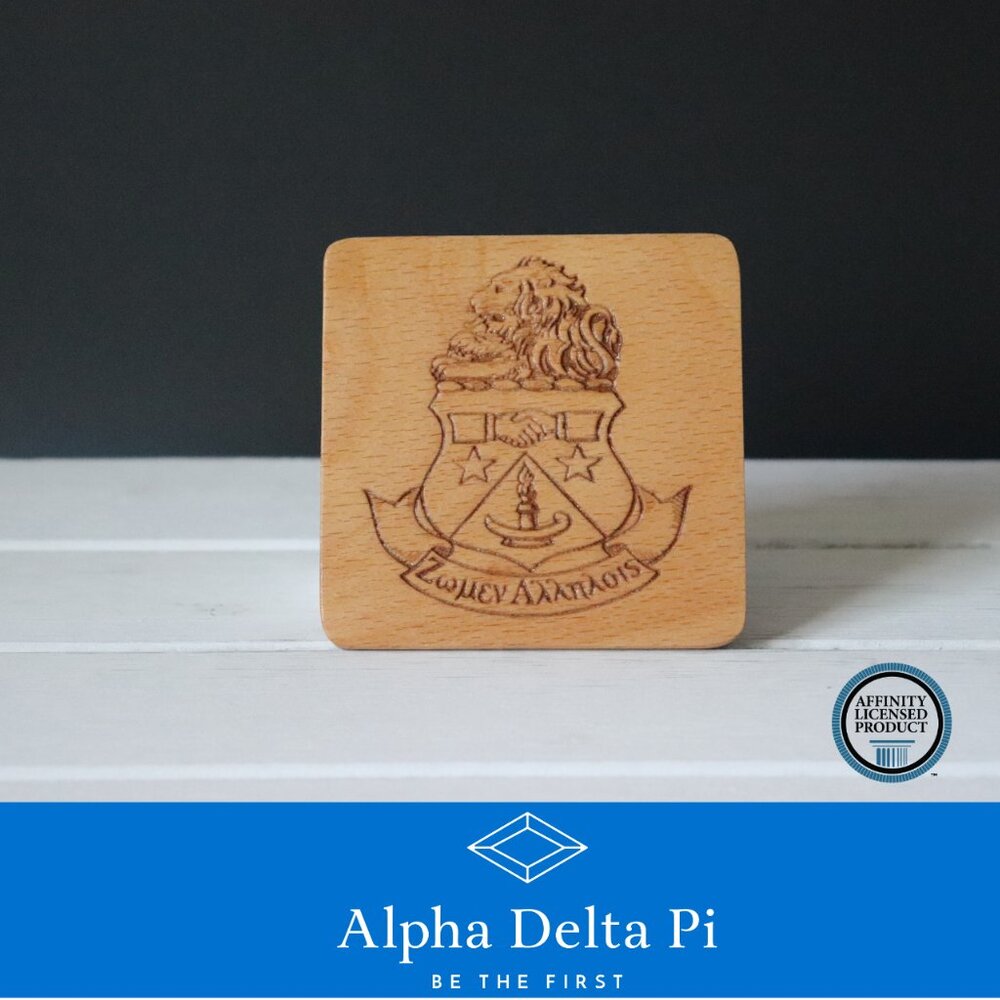 Alpha Delta Pi Crest v.1 (Set of 4 Coasters)